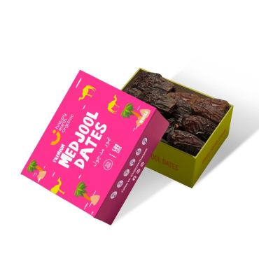 Happy Earth Organic Medjool Whole Dates, 500 Grams